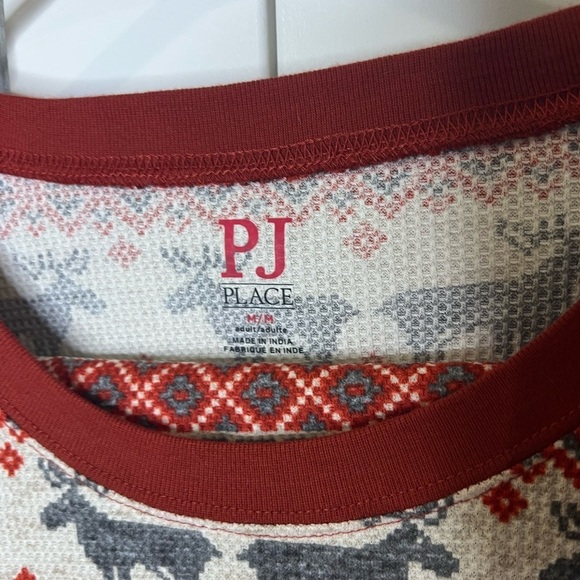 NWT The Childrenās Place Adult Christmas Pajamas 100% Cotton Medium Unisex - Picture 4 of 7